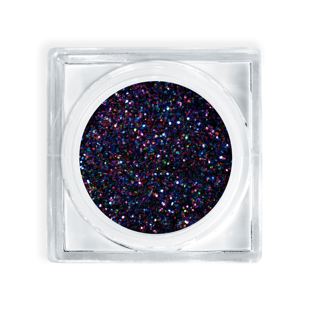 Black Multi-Sparkle Glitter Eyeshadow GL78 Black Starlight, 5 Gram Jar