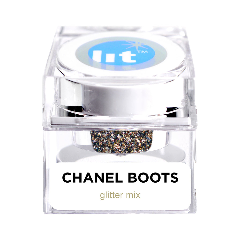 Chanel 17A, 2017 Silver Metallic Glitter Boots EU 41 US 9.5 – HelensChanel