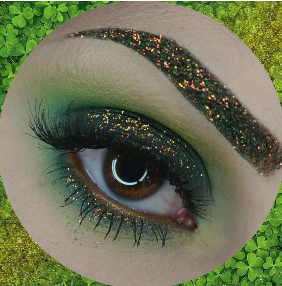 Green glitter eyeshadow deals